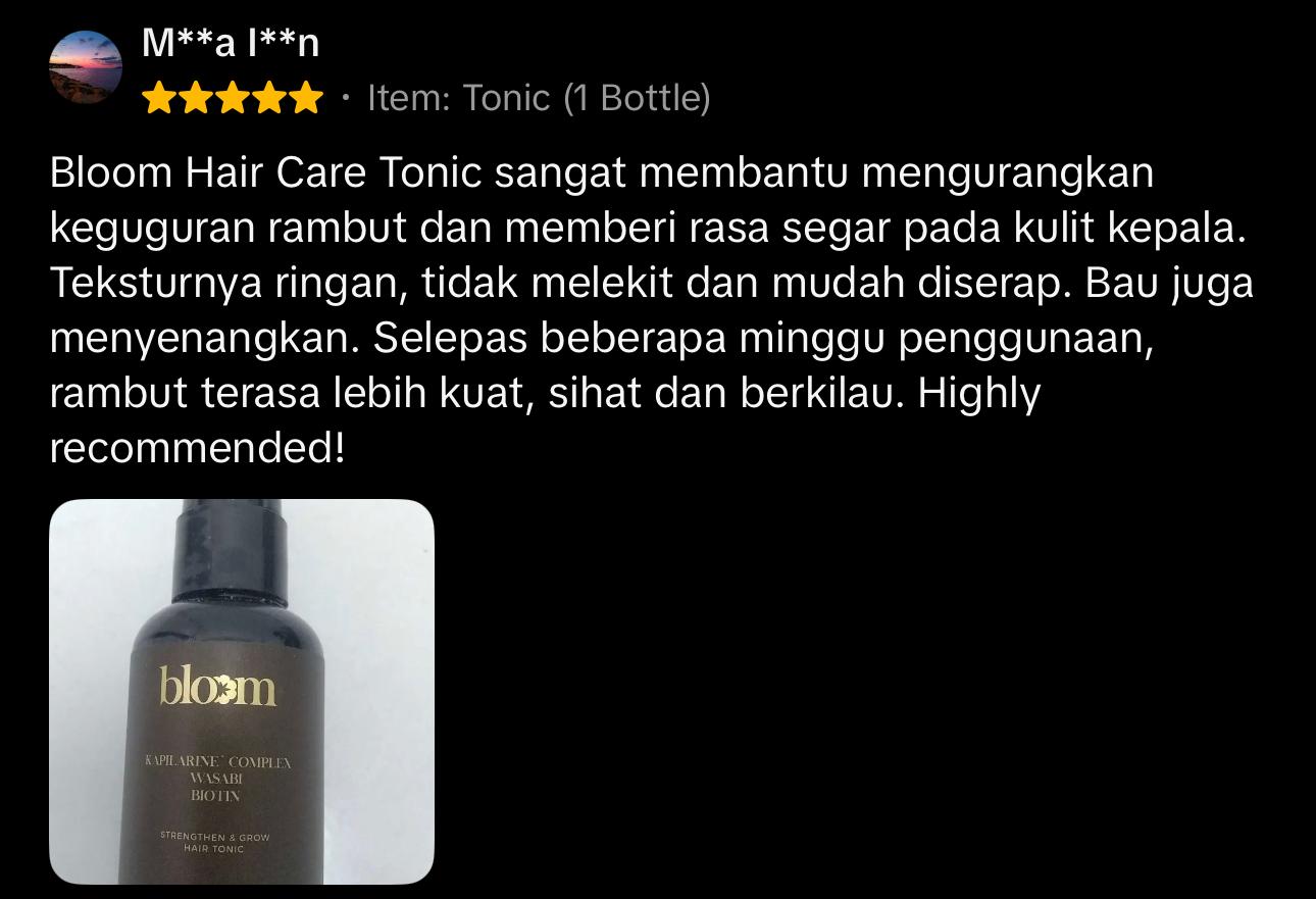 Testimoni Bloom Hair Care 4