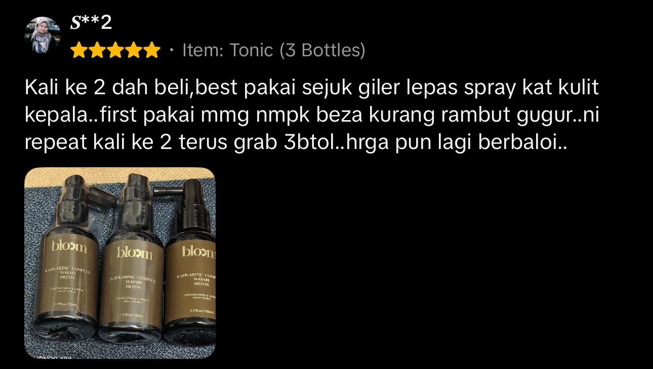 Testimoni Bloom Hair Care 6