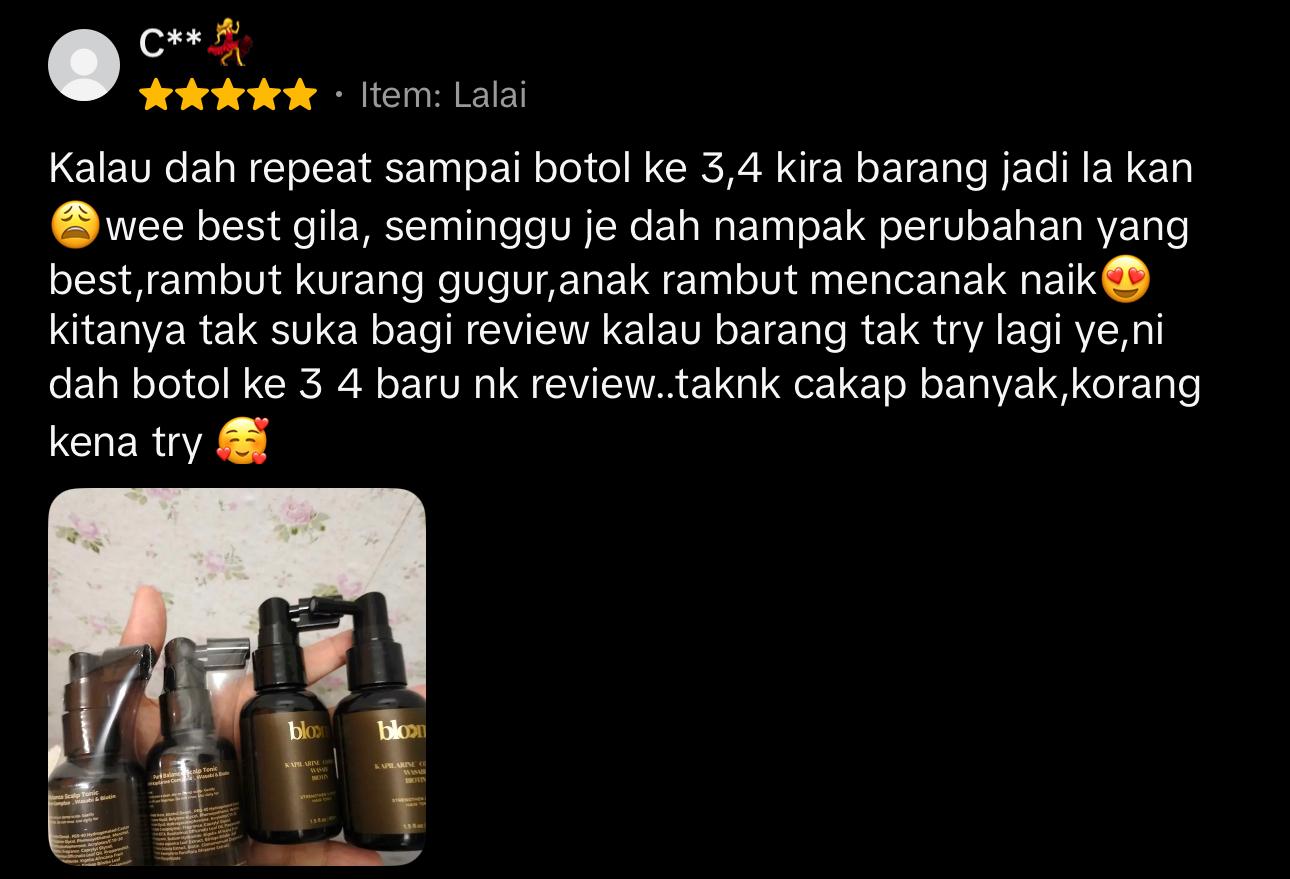 Testimoni Bloom Hair Care 7