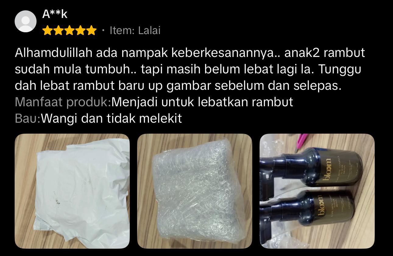 Testimoni Bloom Hair Care 8